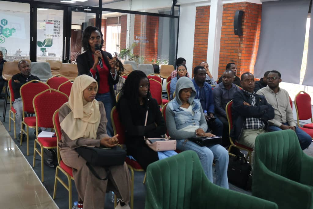 One of participants, Ms. Enatha Mukantwari asking for clarification