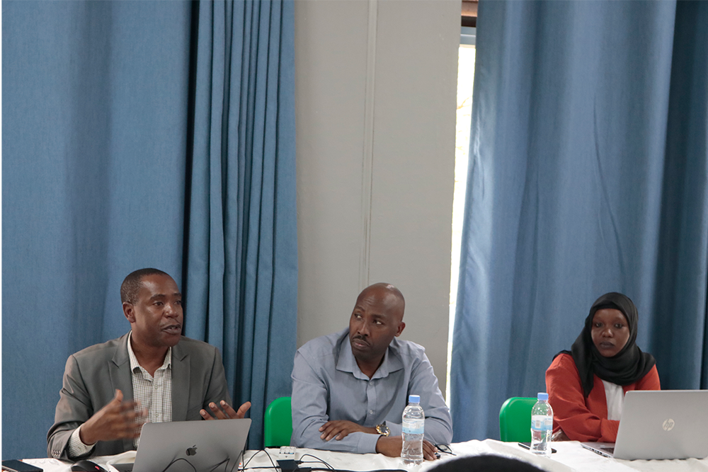 ACEIoT Acting Director, University of Rwanda speaks at the meeting
