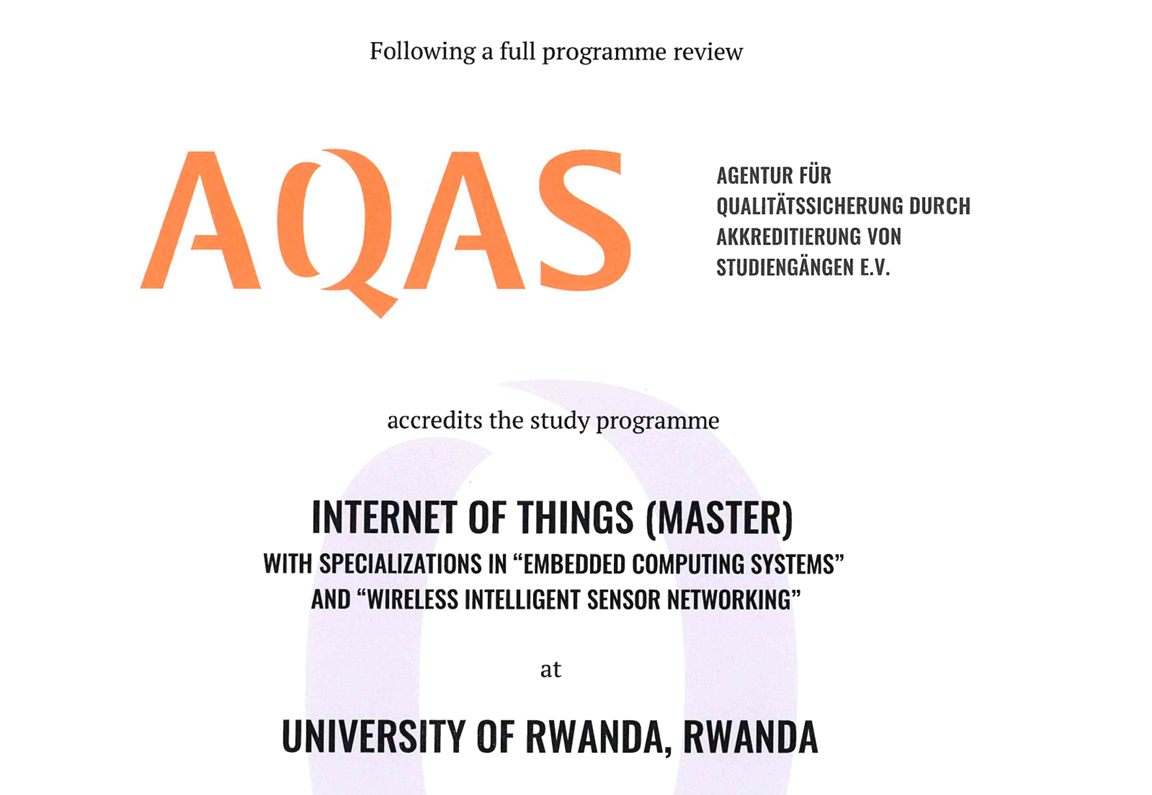 Our Master’s and PhD programs earn the AQAS International Accreditation