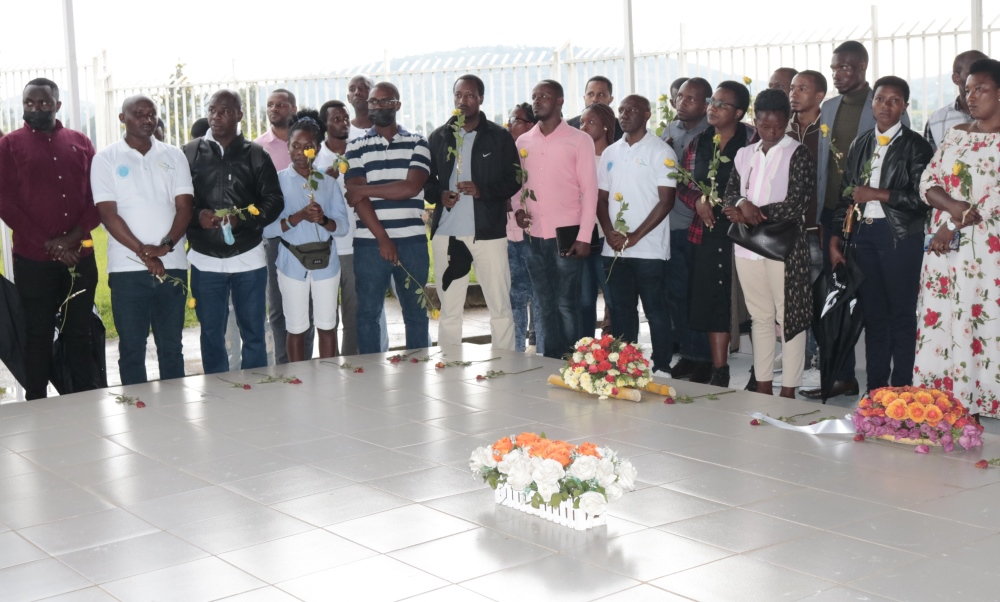 Centre staff and students visited Murambi Genocide Memorial in Nyamagabe District