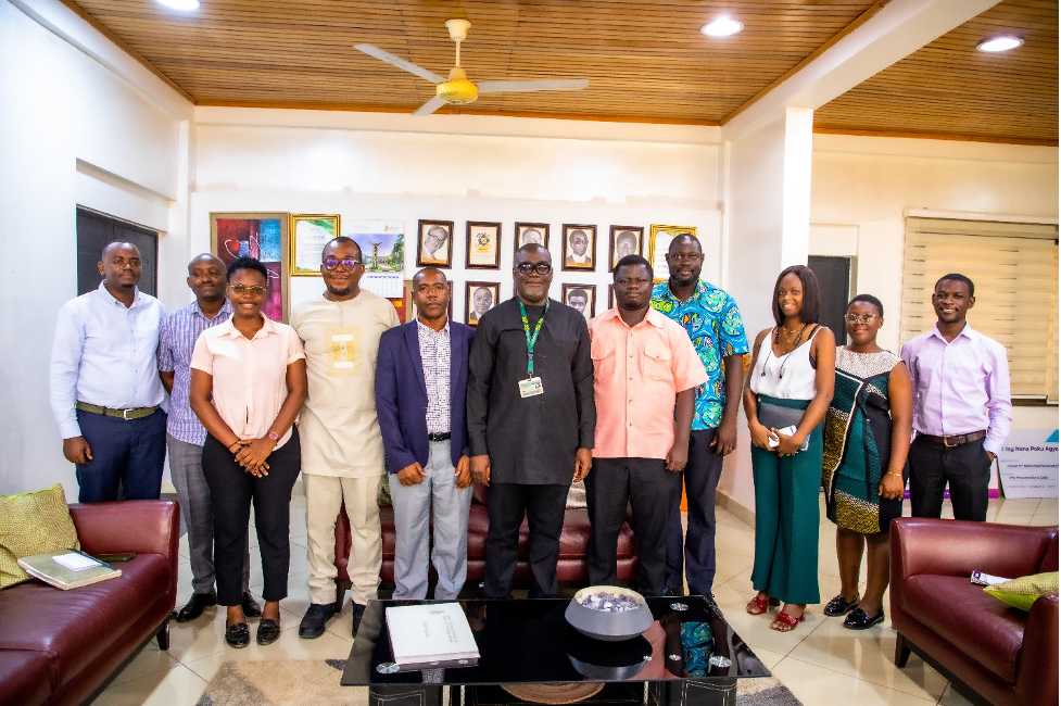 The team posed with the KEEP staff