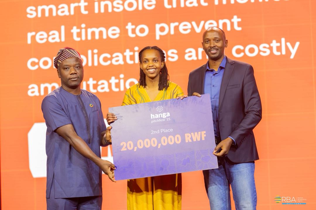 ACEIoT’s incubated life-saving smart insole innovation wins 20 Million Rwf at Hanga Pitch Fest 2025